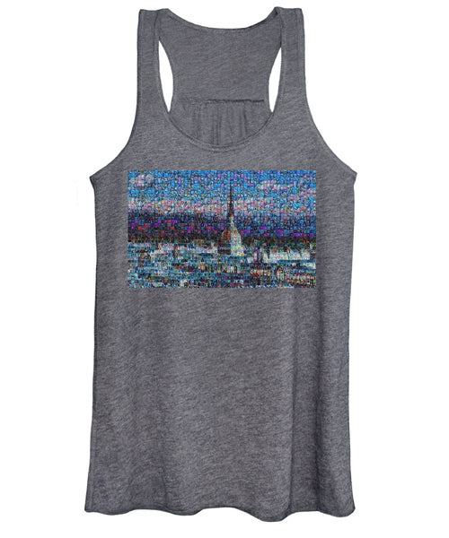 Tribute to Torino - 2 - Women's Tank Top - ALEFBET - THE HEBREW LETTERS ART GALLERY