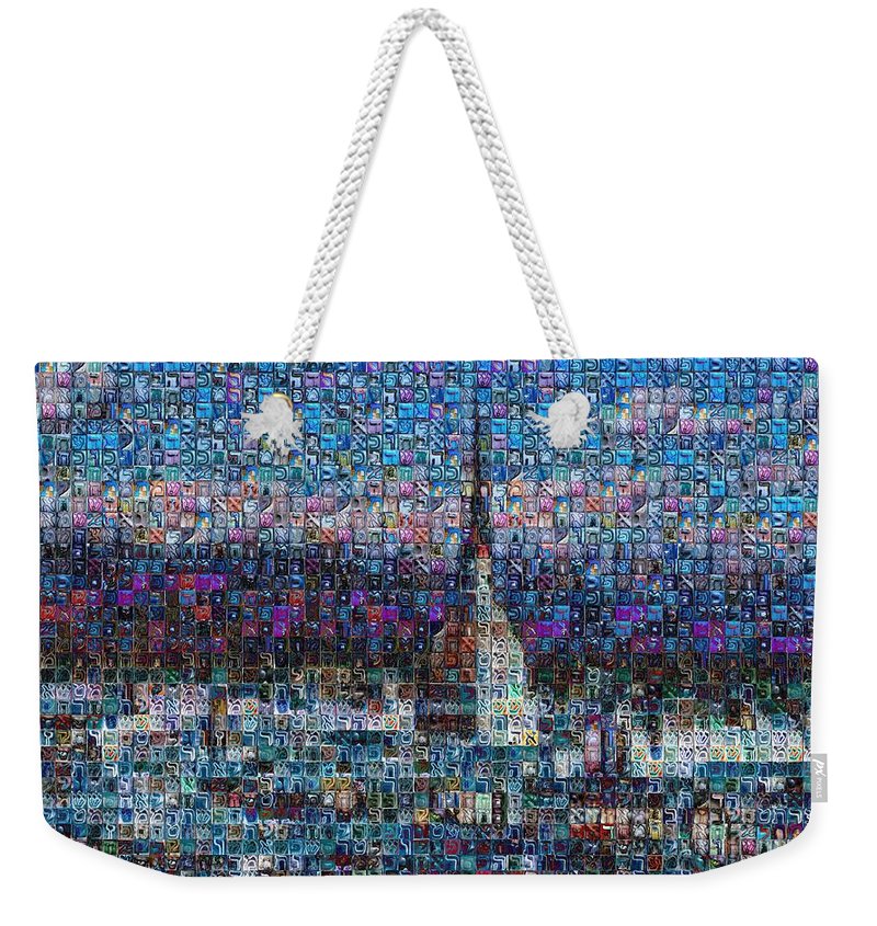 Tribute to Torino - 2 - Weekender Tote Bag - ALEFBET - THE HEBREW LETTERS ART GALLERY