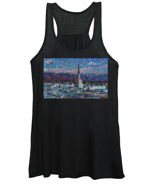 Tribute to Torino - 2 - Women's Tank Top - ALEFBET - THE HEBREW LETTERS ART GALLERY