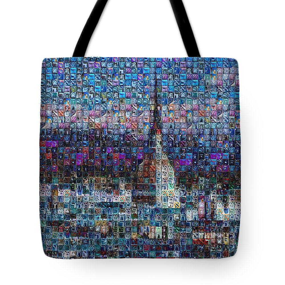 Tribute to Torino - 2 - Tote Bag - ALEFBET - THE HEBREW LETTERS ART GALLERY