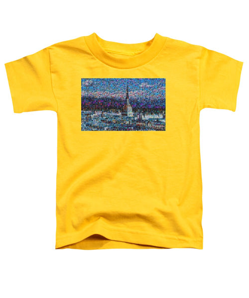 Tribute to Torino - 2 - Toddler T-Shirt - ALEFBET - THE HEBREW LETTERS ART GALLERY