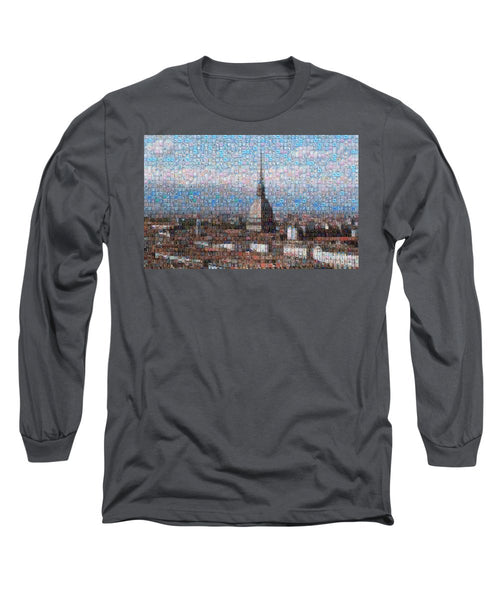 Tribute to Torino - Long Sleeve T-Shirt - ALEFBET - THE HEBREW LETTERS ART GALLERY
