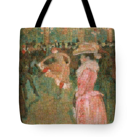 Tribute to Toulouse Lautrec - Tote Bag - ALEFBET - THE HEBREW LETTERS ART GALLERY