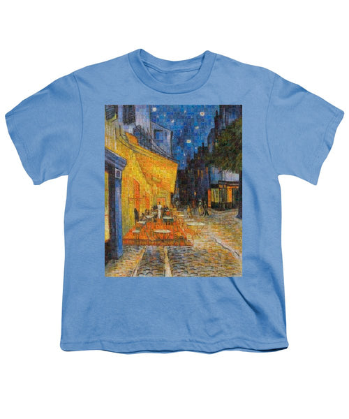 Tribute to Van Gogh - 1 - Youth T-Shirt - ALEFBET - THE HEBREW LETTERS ART GALLERY