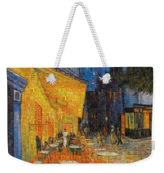 Tribute to Van Gogh - 1 - Weekender Tote Bag - ALEFBET - THE HEBREW LETTERS ART GALLERY