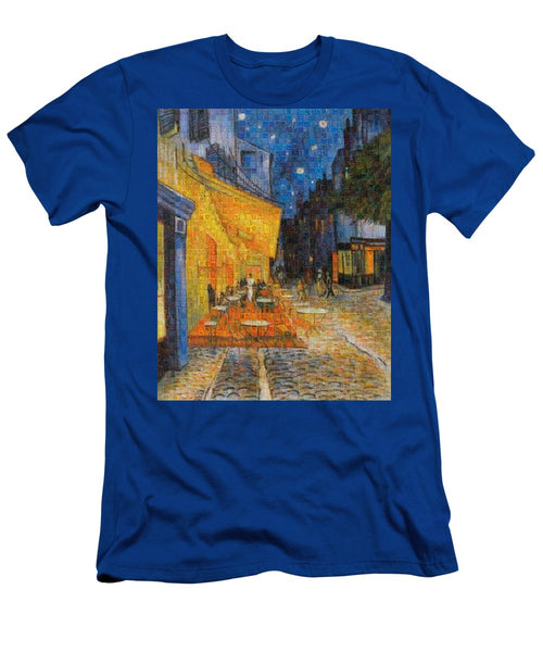 Tribute to Van Gogh - 1 - T-Shirt - ALEFBET - THE HEBREW LETTERS ART GALLERY