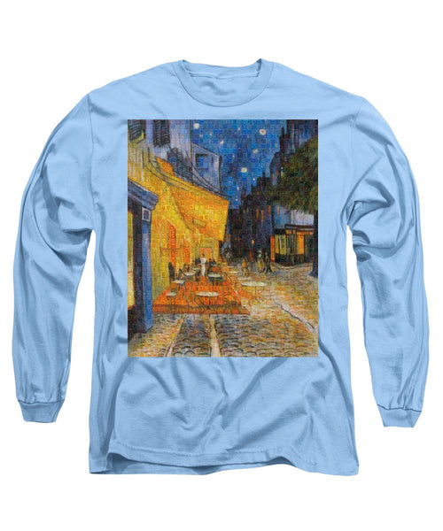 Tribute to Van Gogh - 1 - Long Sleeve T-Shirt - ALEFBET - THE HEBREW LETTERS ART GALLERY