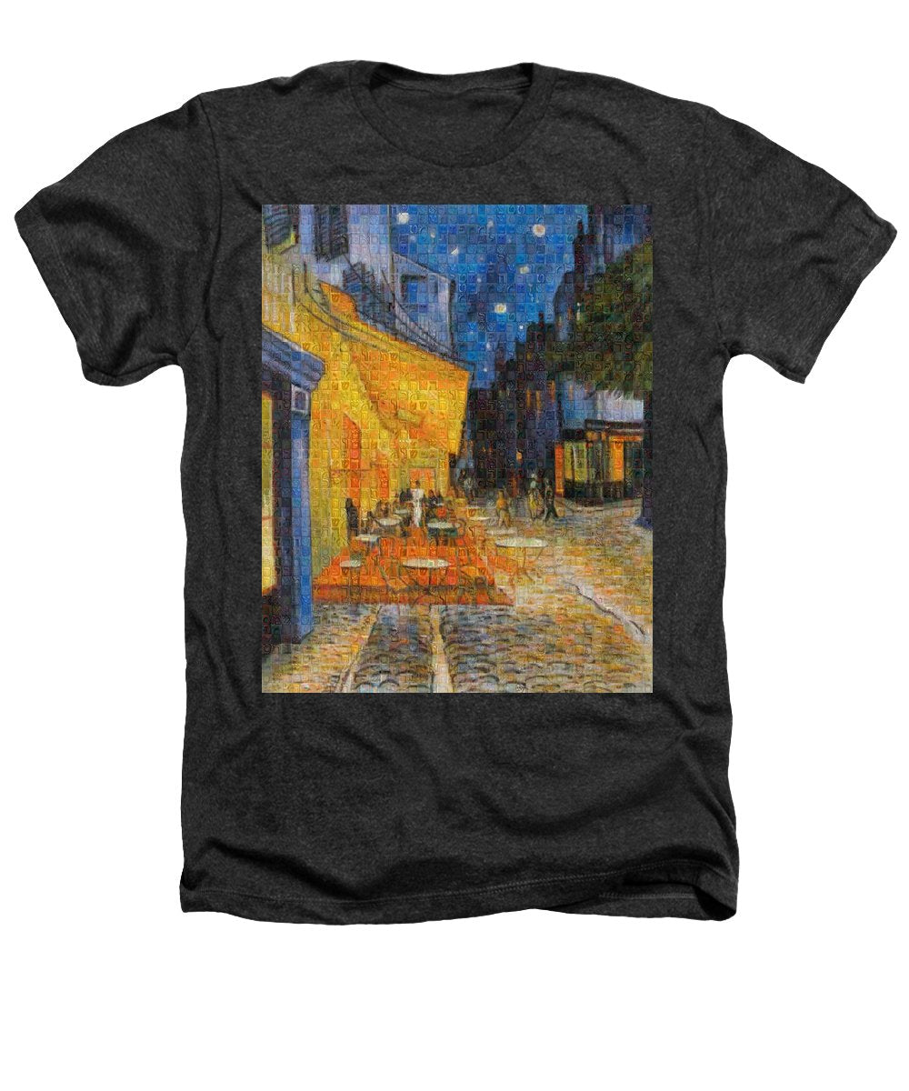 Tribute to Van Gogh - 1 - Heathers T-Shirt - ALEFBET - THE HEBREW LETTERS ART GALLERY