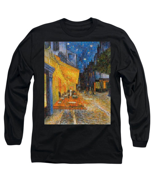 Tribute to Van Gogh - 1 - Long Sleeve T-Shirt - ALEFBET - THE HEBREW LETTERS ART GALLERY
