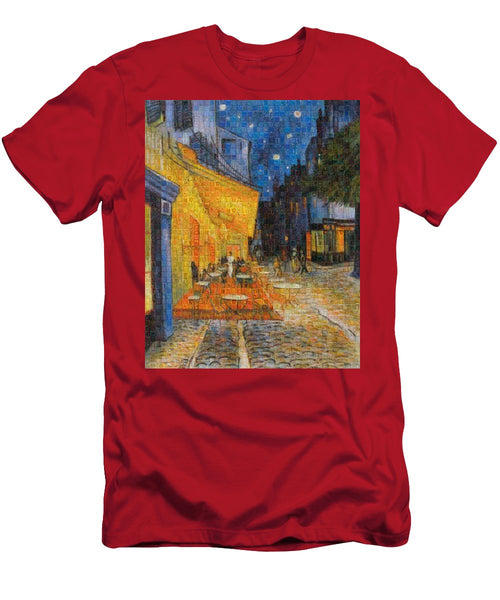 Tribute to Van Gogh - 1 - T-Shirt - ALEFBET - THE HEBREW LETTERS ART GALLERY