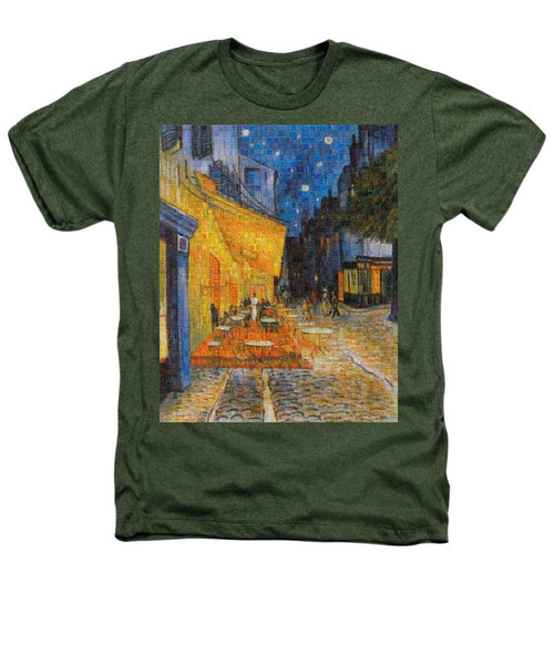 Tribute to Van Gogh - 1 - Heathers T-Shirt - ALEFBET - THE HEBREW LETTERS ART GALLERY