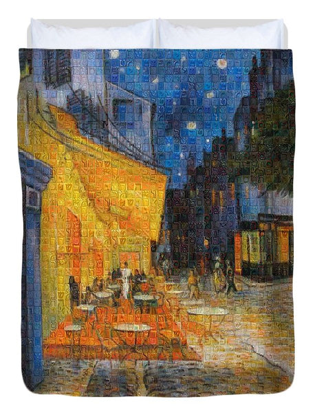Tribute to Van Gogh - 1 - Duvet Cover - ALEFBET - THE HEBREW LETTERS ART GALLERY