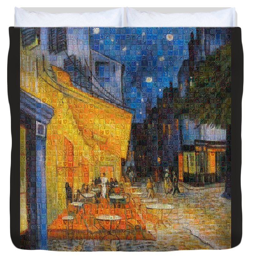 Tribute to Van Gogh - 1 - Duvet Cover - ALEFBET - THE HEBREW LETTERS ART GALLERY
