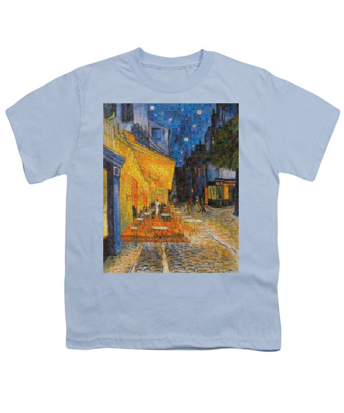 Tribute to Van Gogh - 1 - Youth T-Shirt - ALEFBET - THE HEBREW LETTERS ART GALLERY