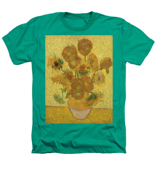Tribute to Van Gogh - 2 - Heathers T-Shirt - ALEFBET - THE HEBREW LETTERS ART GALLERY