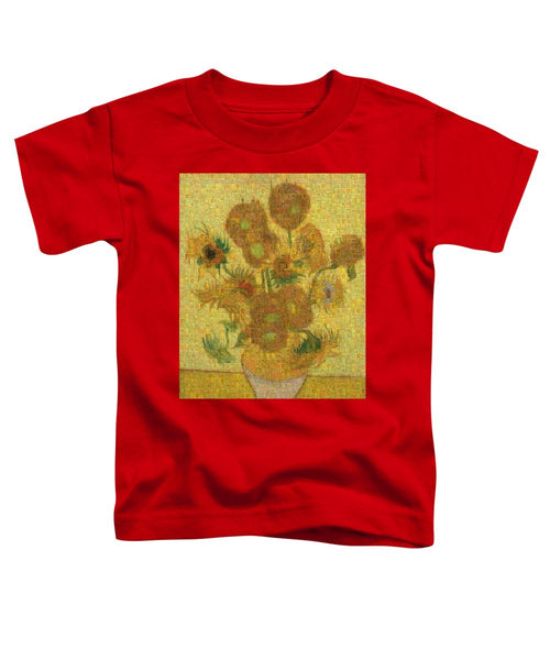 Tribute to Van Gogh - 2 - Toddler T-Shirt - ALEFBET - THE HEBREW LETTERS ART GALLERY