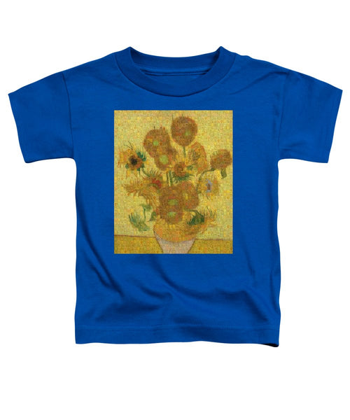 Tribute to Van Gogh - 2 - Toddler T-Shirt - ALEFBET - THE HEBREW LETTERS ART GALLERY