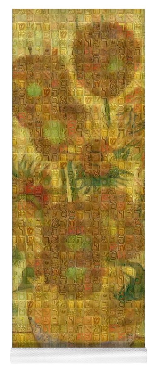 Tribute to Van Gogh - 2 - Yoga Mat - ALEFBET - THE HEBREW LETTERS ART GALLERY