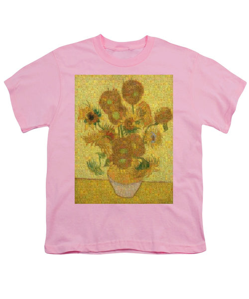 Tribute to Van Gogh - 2 - Youth T-Shirt - ALEFBET - THE HEBREW LETTERS ART GALLERY