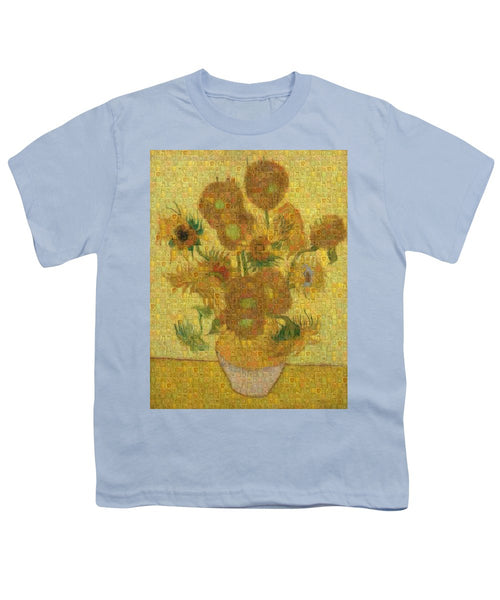 Tribute to Van Gogh - 2 - Youth T-Shirt - ALEFBET - THE HEBREW LETTERS ART GALLERY