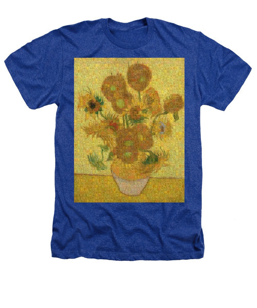 Tribute to Van Gogh - 2 - Heathers T-Shirt - ALEFBET - THE HEBREW LETTERS ART GALLERY