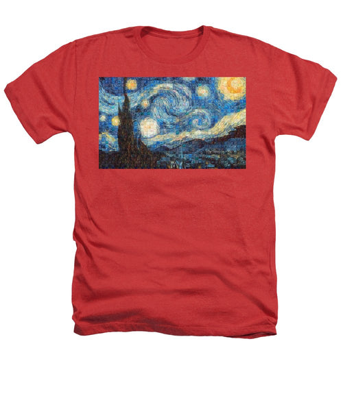 Tribute to Van Gogh - 3 - Heathers T-Shirt - ALEFBET - THE HEBREW LETTERS ART GALLERY