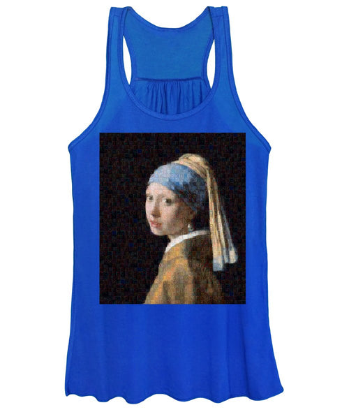 Tribute to Vermeer - Women's Tank Top - ALEFBET - THE HEBREW LETTERS ART GALLERY