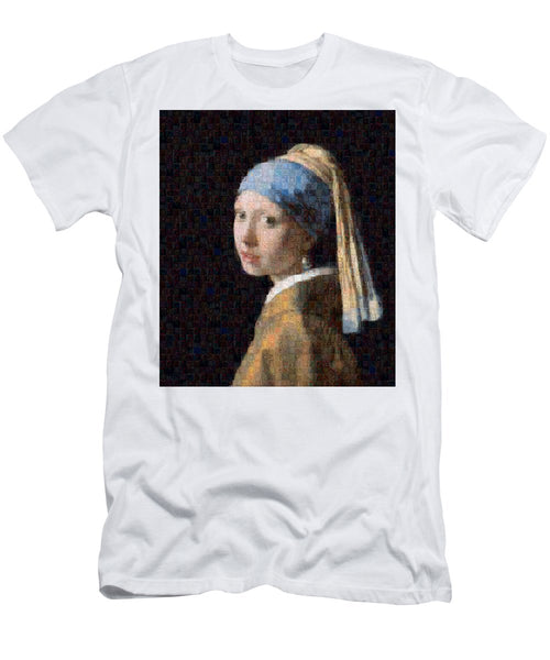 Tribute to Vermeer - T-Shirt - ALEFBET - THE HEBREW LETTERS ART GALLERY