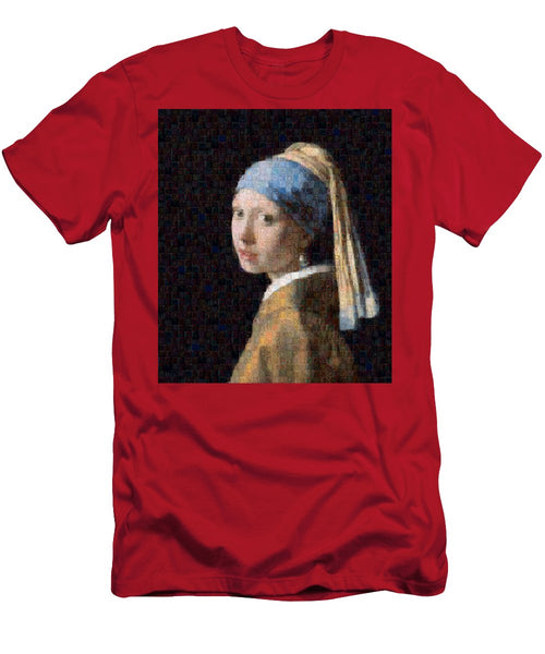 Tribute to Vermeer - T-Shirt - ALEFBET - THE HEBREW LETTERS ART GALLERY