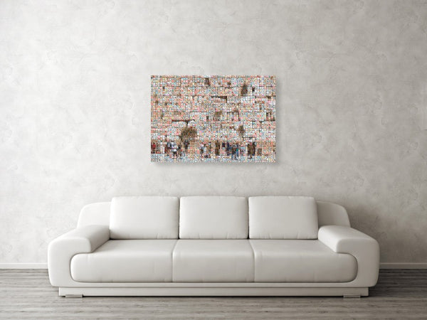 Western Wall - Canvas Print - ALEFBET - THE HEBREW LETTERS ART GALLERY