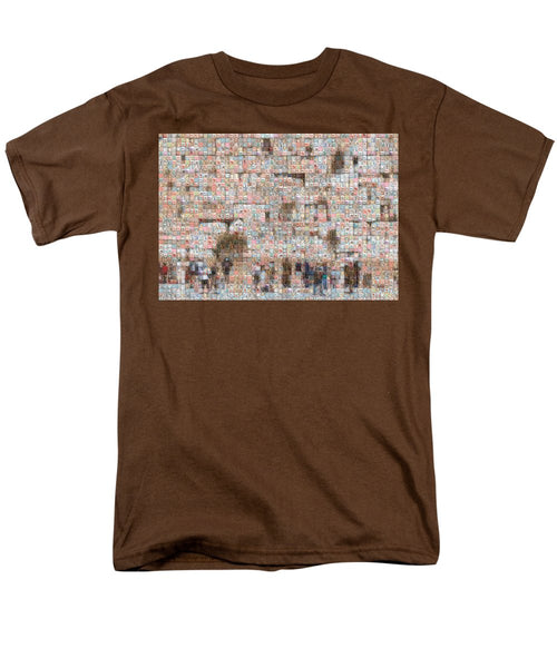 Western Wall - Men's T-Shirt  (Regular Fit) - ALEFBET - THE HEBREW LETTERS ART GALLERY