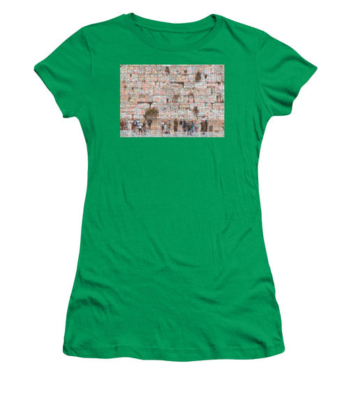 Western Wall - Women's T-Shirt - ALEFBET - THE HEBREW LETTERS ART GALLERY