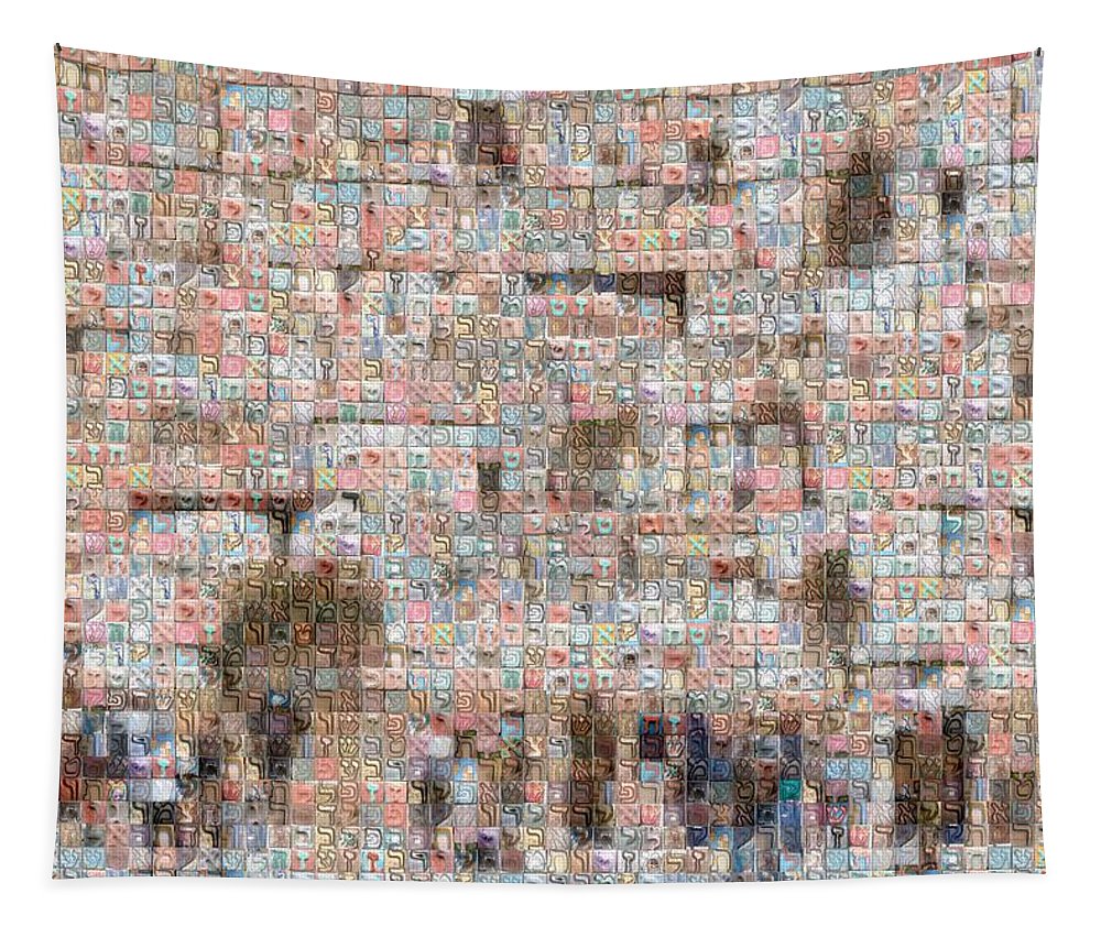 Western Wall - Tapestry - ALEFBET - THE HEBREW LETTERS ART GALLERY