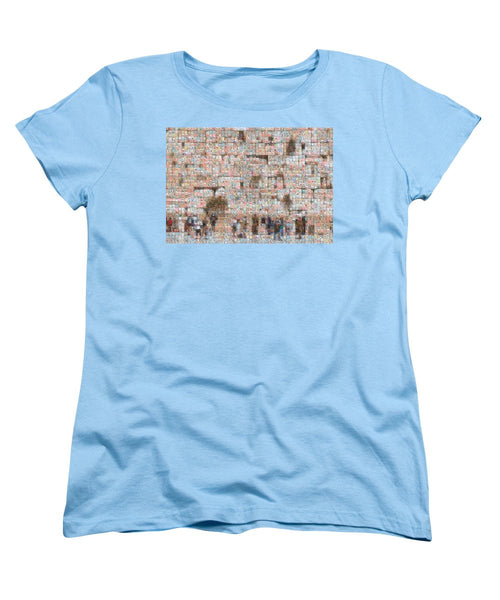 Western Wall - Women's T-Shirt (Standard Fit) - ALEFBET - THE HEBREW LETTERS ART GALLERY