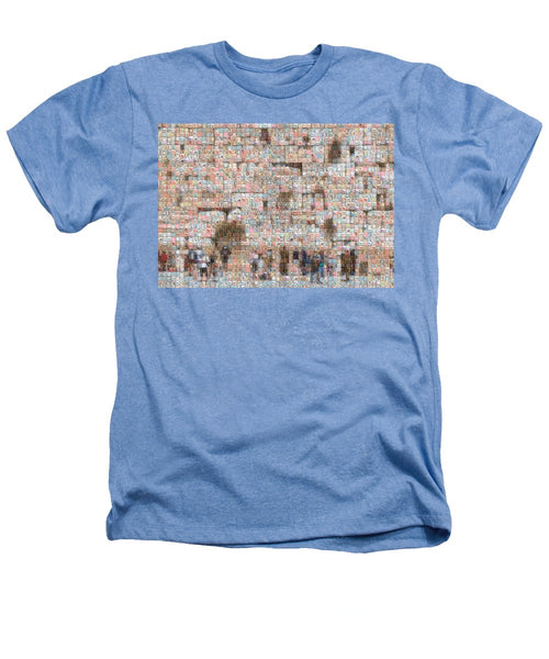 Western Wall - Heathers T-Shirt - ALEFBET - THE HEBREW LETTERS ART GALLERY