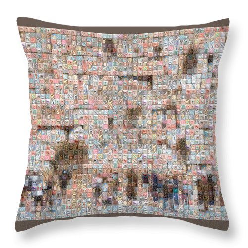 Western Wall - Throw Pillow - ALEFBET - THE HEBREW LETTERS ART GALLERY