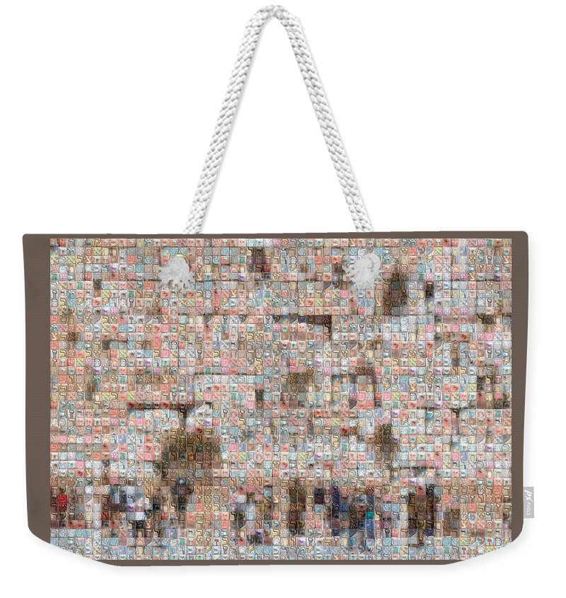 Western Wall - Weekender Tote Bag - ALEFBET - THE HEBREW LETTERS ART GALLERY